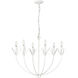 Primrose 6 Light 30.5 inch Textured White Chandelier Ceiling Light